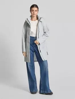 Пальто с воротником-стойкой Fuchs Schmitt, светло-серый