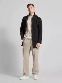 Пальто с воротником-стойкой модель 'FINCHLEY FLEX' Strellson, черный