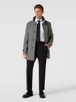 Пальто с воротником стойкой модель "REUBEN" Selected, серый