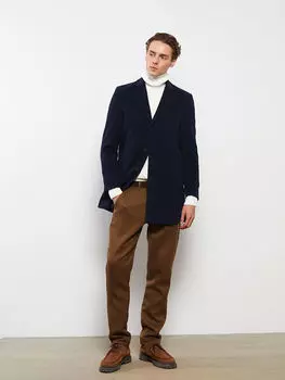 Пальто с воротником-стойкой Slim Fit Men's Cachet Coat LCWAIKIKI Classic