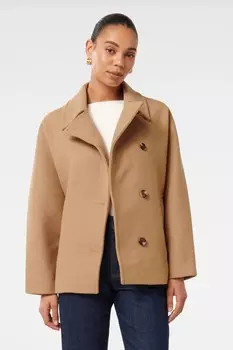 Пальто с воротником стойкой Suzie Forever New, коричневый