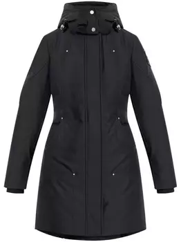 Пальто с выгравированным логотипом Moose Knuckles, черный