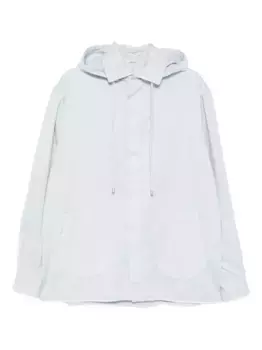 Пальто с вышитым логотипом LOEWE, синий