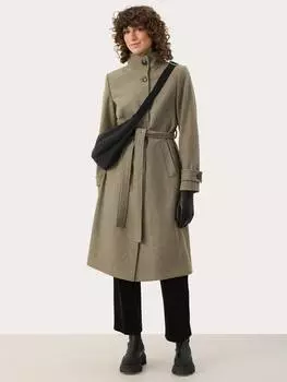 Пальто с высоким воротником lihanna Part Two, цвет Grey Melange