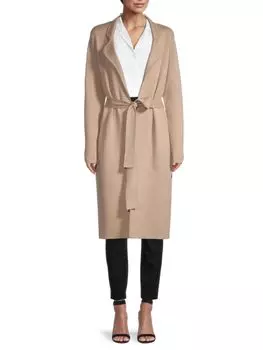 Пальто с запахом Donna Karan, цвет Camel