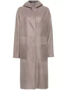 Пальто с запахом Manzoni 24, серый