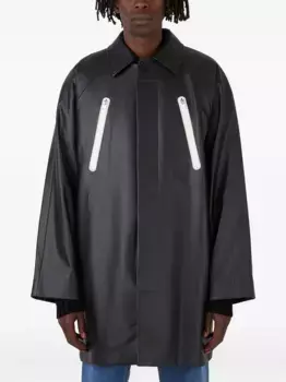 Пальто с застежкой-молнией и рукавами реглан Wynn Hamlyn, черный