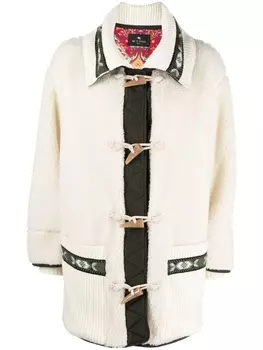 Пальто с застежкой тогл ETRO, белый