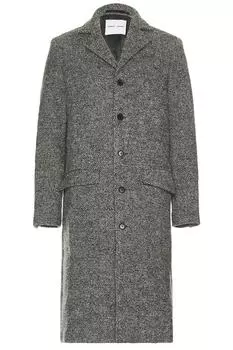 Пальто сатесфа Samsoe Samsoe, черный