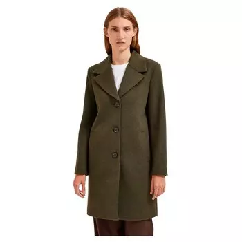 Пальто Selected New Sasja Wool, бежевый