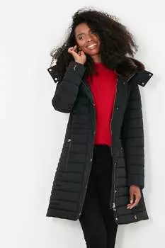 Пальто шерингтон Joules, черный