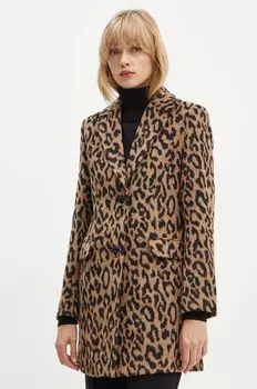 Пальто Silvian Heach с добавлением шерсти AURESI, коричневый