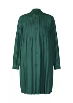 Пальто smooth coat Pleats Please Issey Miyake, зеленый
