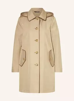 Пальто со съемным капюшоном Lauren Ralph Lauren, бежевый