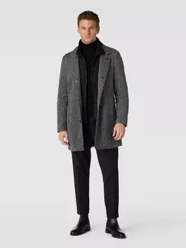 Пальто со вставкой на молнии Roy Robson, светло-серый