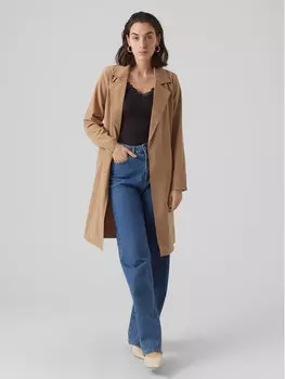 Пальто стандартного кроя Vero Moda, коричневый