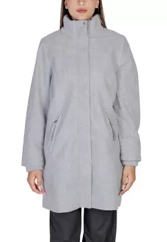 Пальто Street One с высоким воротником, серый