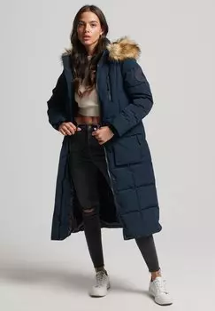 Пальто Superdry, темно-синий