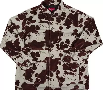 Пальто Supreme Velvet Chore Coat 'Cow', разноцветный