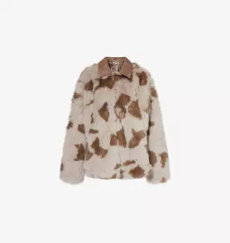 Пальто свободного кроя из искусственного меха Lorax с двумя накладными карманами Jaded London, мультиколор