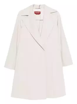Пальто свободного кроя с боковыми карманами MAX MARA, нейтральный