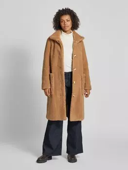 Пальто тедди с накладными карманами модель 'Cetedy' BOSS Orange, коричневый