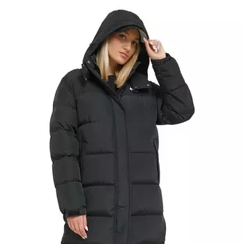 Пальто Tommy Jeans Alaska Long Puffer, черный