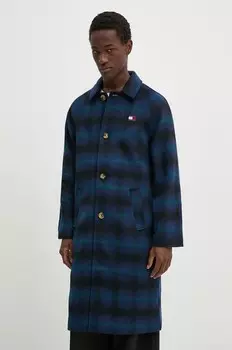 Пальто Tommy Jeans с добавлением шерсти, мультиколор