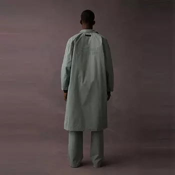 Пальто-тренч Drop2 SS23 унисекс Shady Blue Fear Of God Essentials, цвет Haze Blue