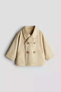 Пальто-Тренч H&M, бежевый