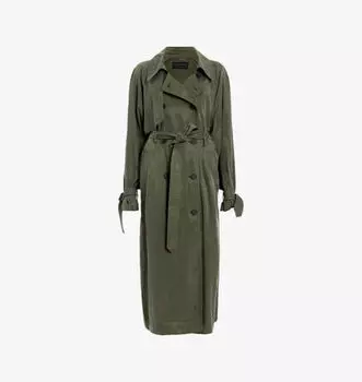 Пальто-Тренч Linnie с поясом Allsaints, фиолетовый
