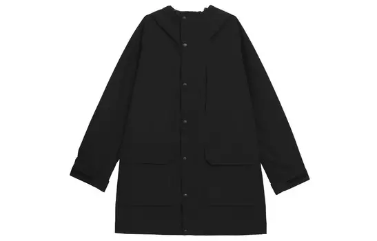 Ветрозащитное пальто с капюшоном Uniqlo, 09 черный