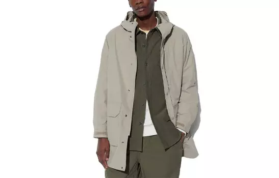 Пальто-тренч унисекс Uniqlo, черный
