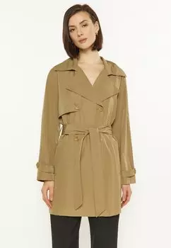 Пальто-тренч usha, оливковый