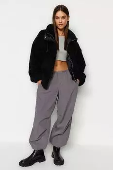 Пальто Trendyol оверсайз, черный