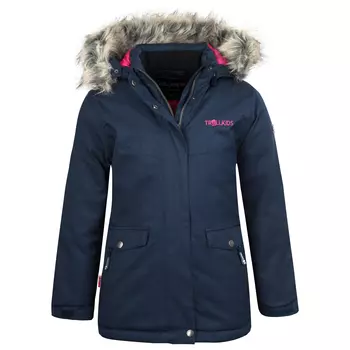 Пальто Trollkids Girl's Oslo Coat XT, цвет Navy/Magenta