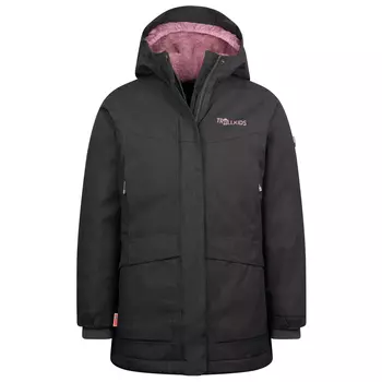 Пальто Trollkids Girl's Oslo Coat Pro, цвет Anthracite/Mauve