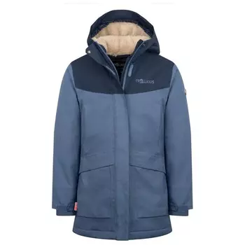 Пальто Trollkids Girl's Oslo Coat Pro, цвет Navy/Lotus Blue/Frosty Mint