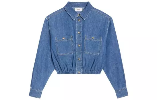 Пальто укороченное женское Celine, синий