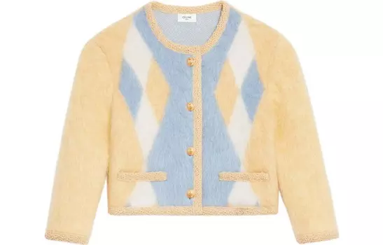 Пальто укороченное женское Celine, желтый