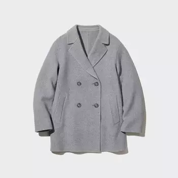 Пальто Uniqlo Wool Blend, 03 серый