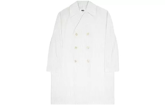 Пальто унисекс белое Mm6 Maison Margiela, белый