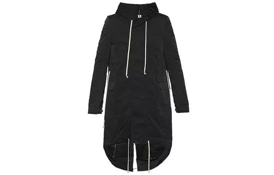Пальто унисекс черное Rick Owens Drkshdw, черный