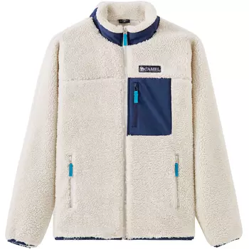 Пальто унисекс из теплого флиса с бархатистым эффектом CAMEL, Beige Apricot