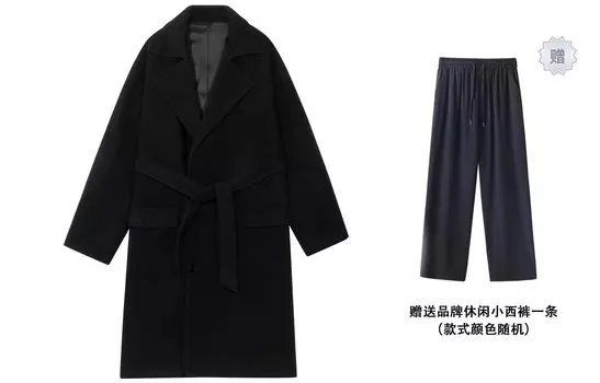 Пальто унисекс KW, Черный (на хлопковой подкладке)