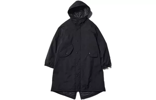 Пальто Uniqlo Pufftech с капюшоном Unisex, 58 темно-зеленый