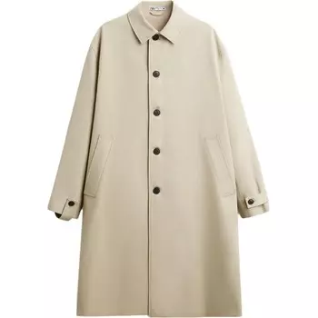 Пальто унисекс песочный Zara, цвет Sand