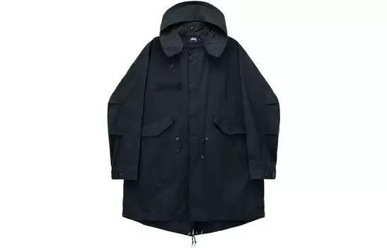 Пальто унисекс Stussy, черный