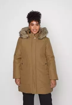 Пальто Vero Moda Curve, светло-коричневый