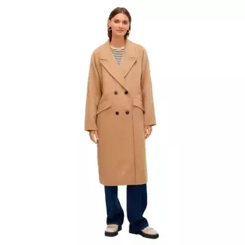 Пальто Vero Moda Harper Long, коричневый